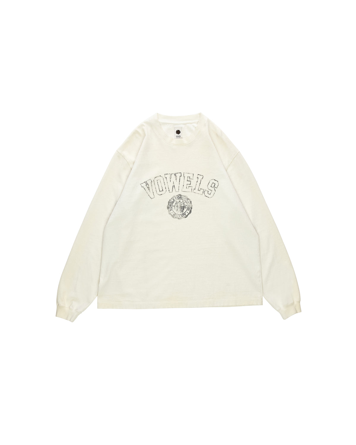vowels | Faded Collegiate Long Sleeve Tee