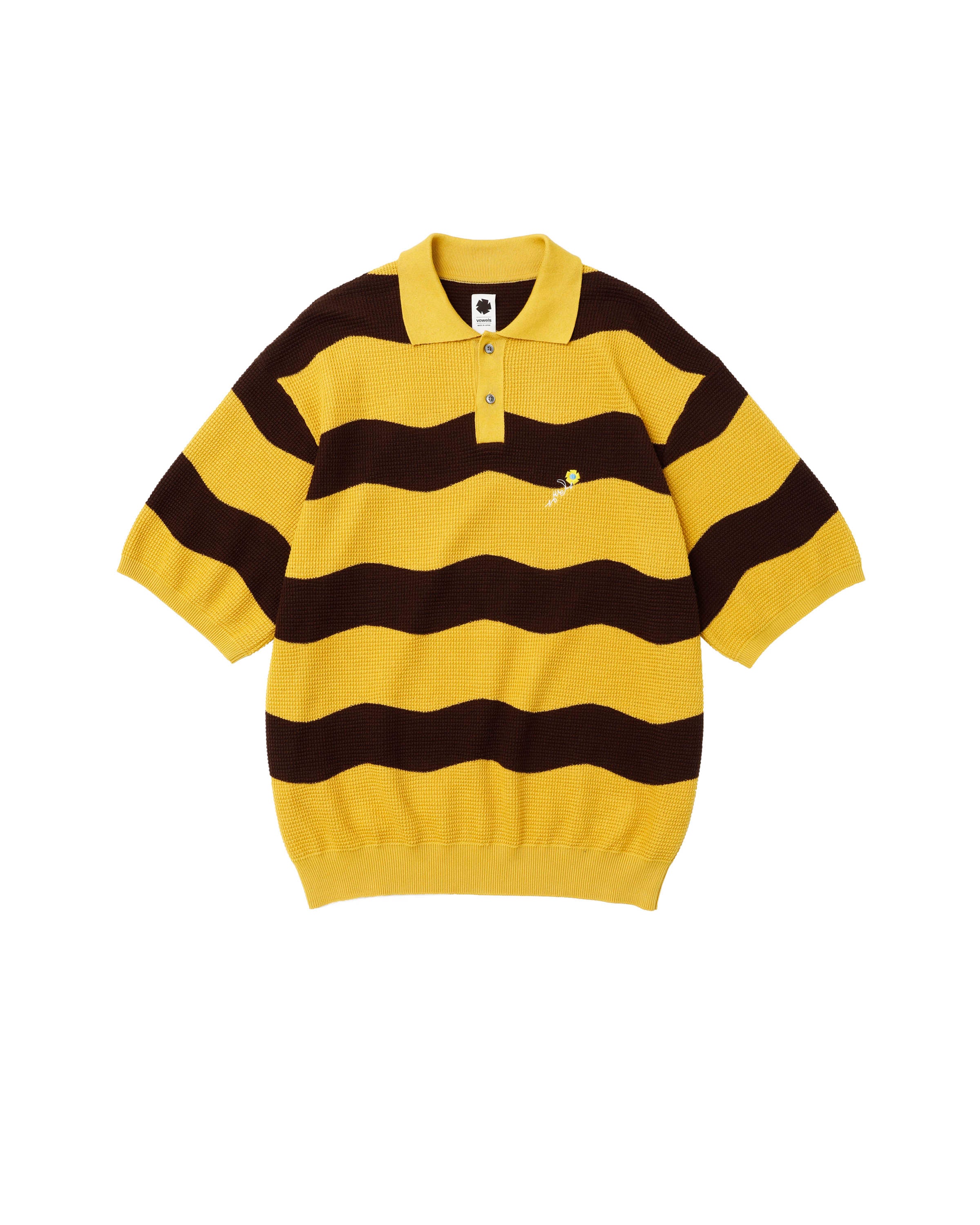 vowels | Wavy Stripe Polo Shirt