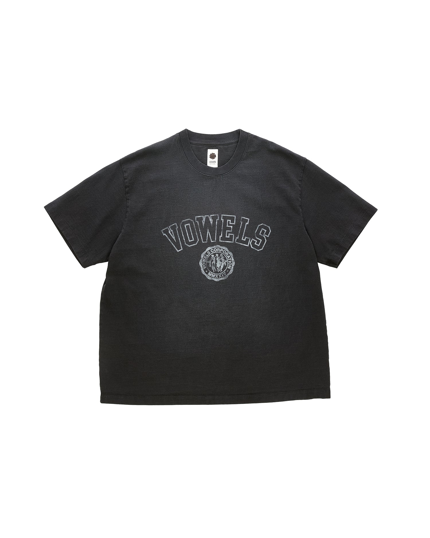 vowels | Faded Collegiate Tee