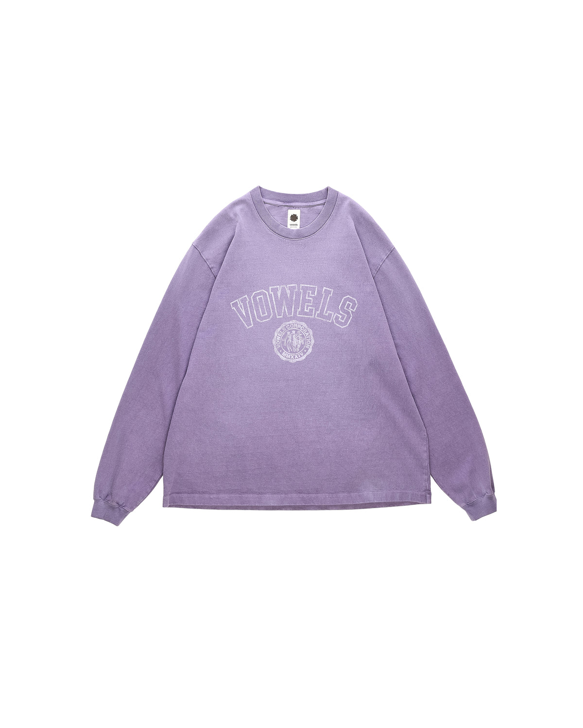 vowels | Faded Collegiate Long Sleeve Tee