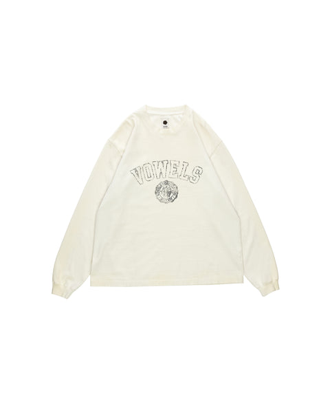 vowels | Faded Collegiate Long Sleeve Tee