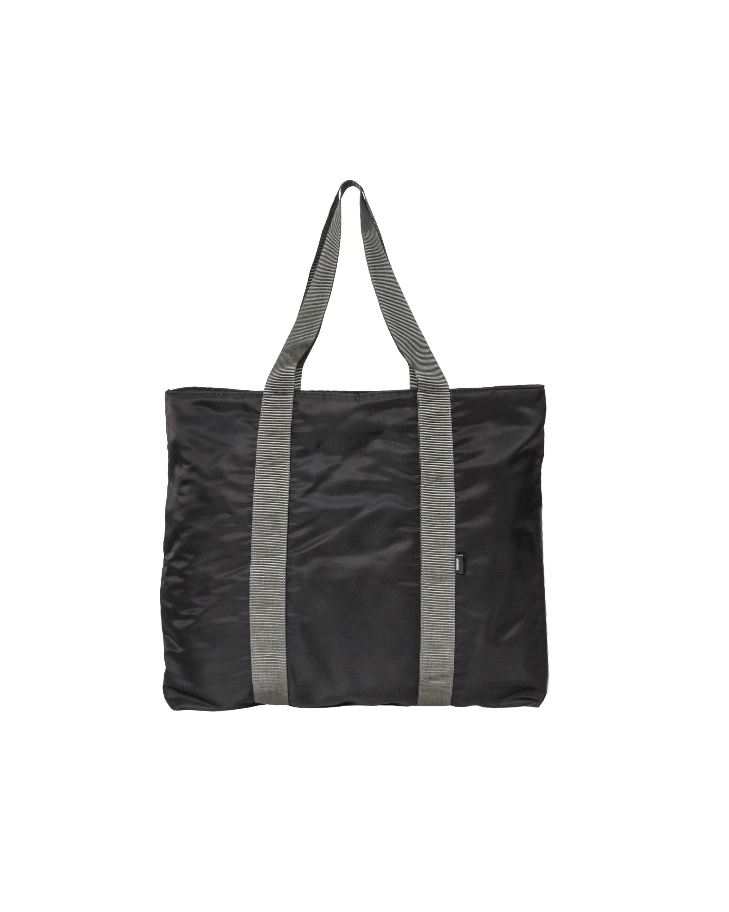 EYELETS NYLON TOTE BAG (GREY) 3054B vowels | Nylon Tote Bag