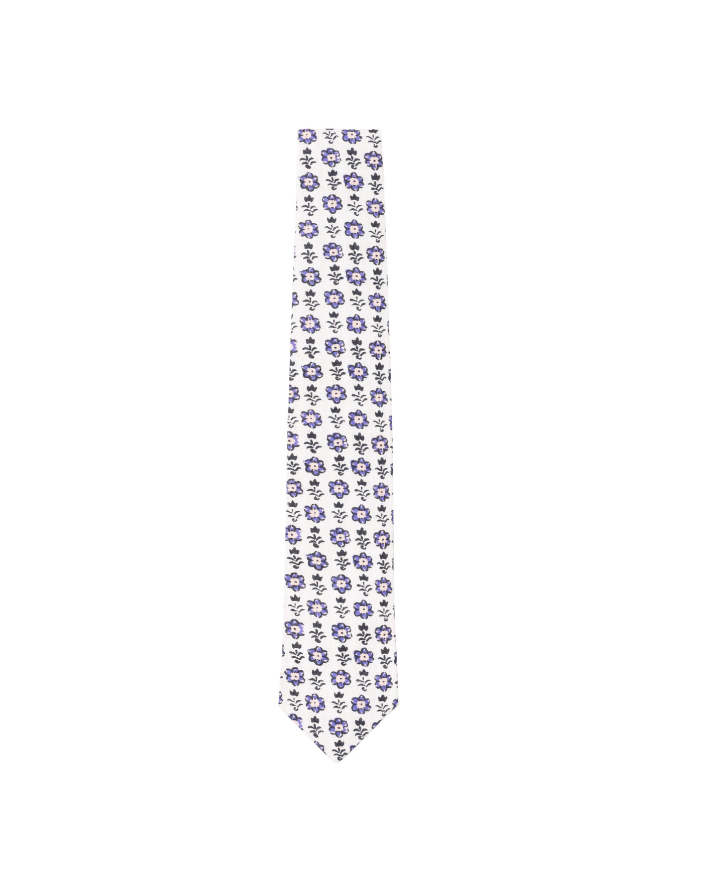 Front view of Tie in White