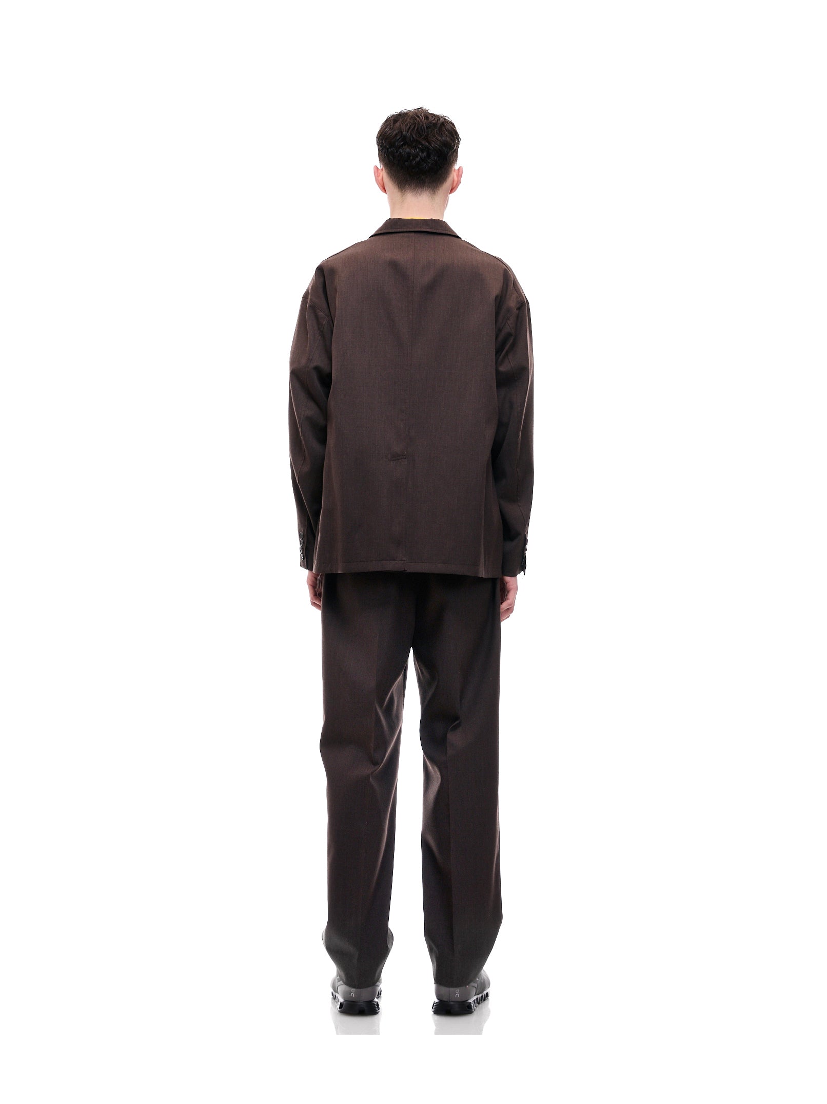 vowels-ss25-model-brown-suit-