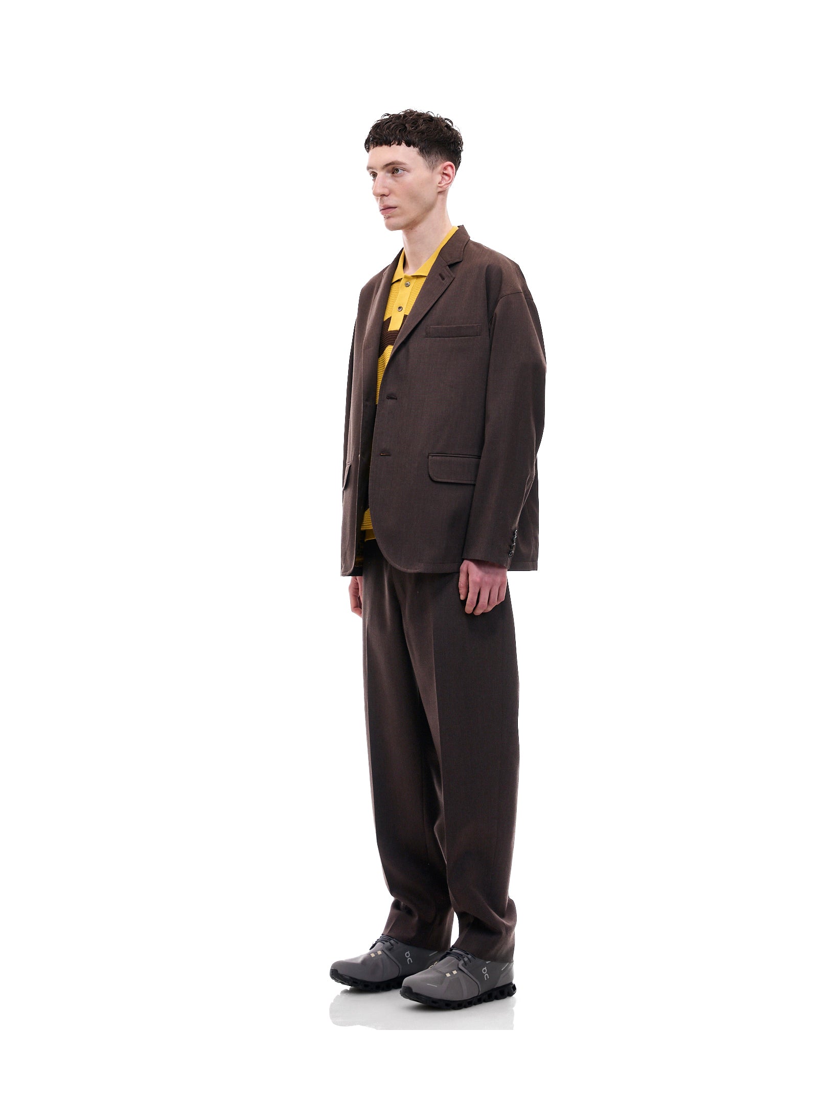 vowels-ss25-model-brown-suit-