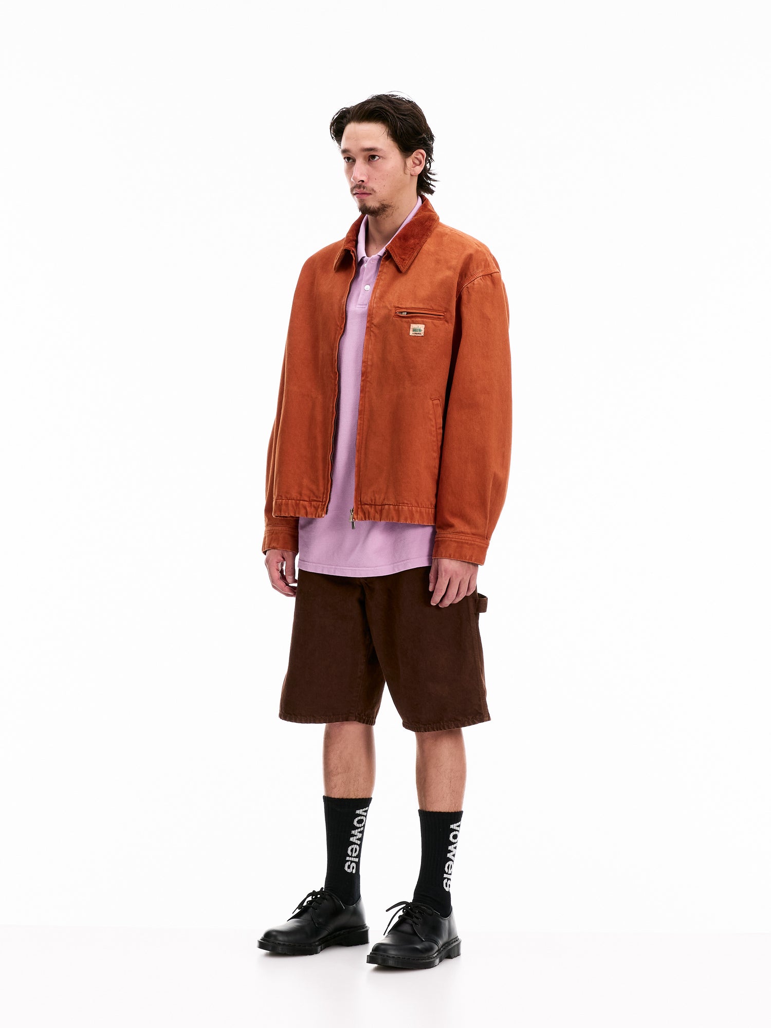 vowels | Cord Collared Zip-Up Jacket