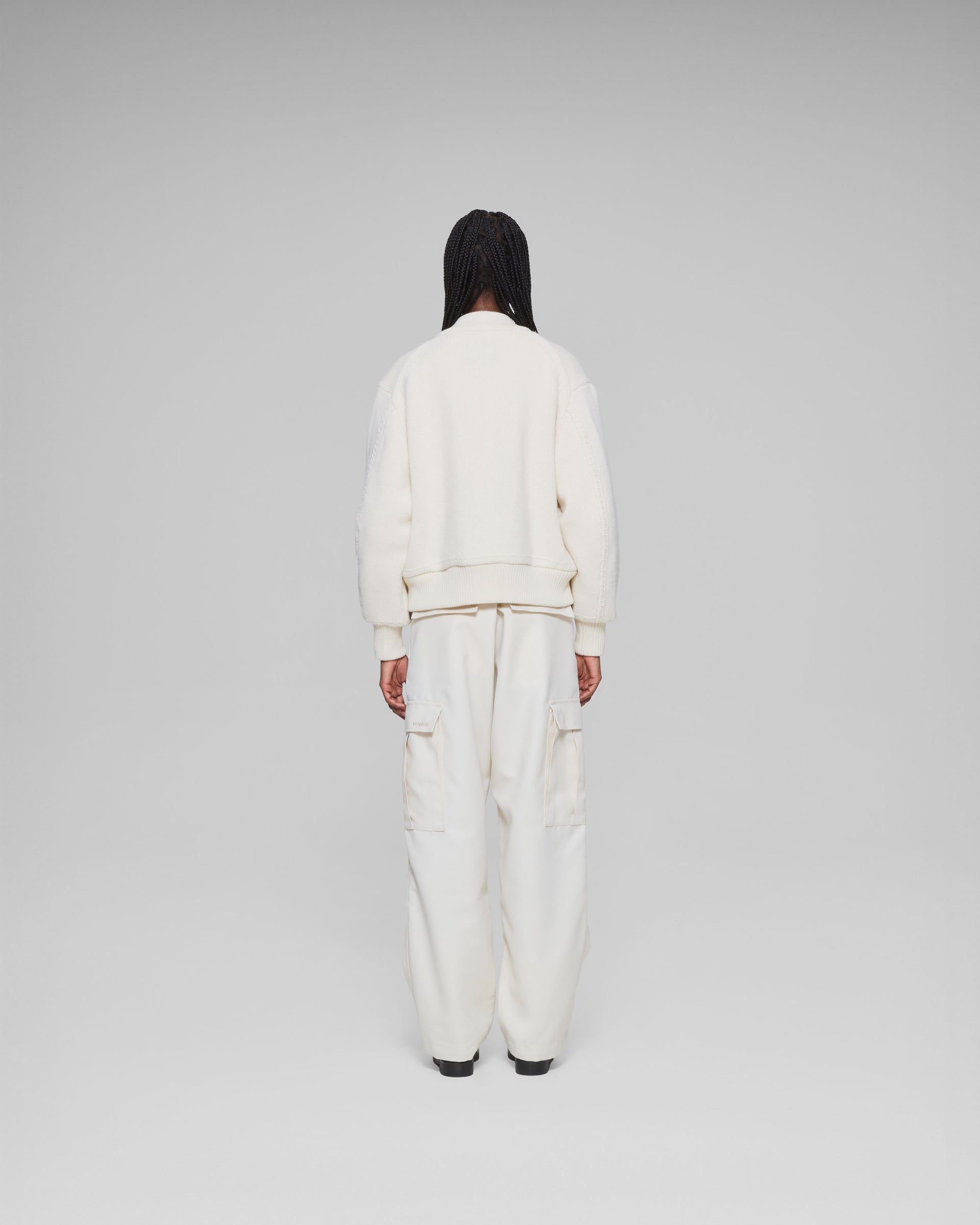 vowels | Handstitch Knitted Bomber