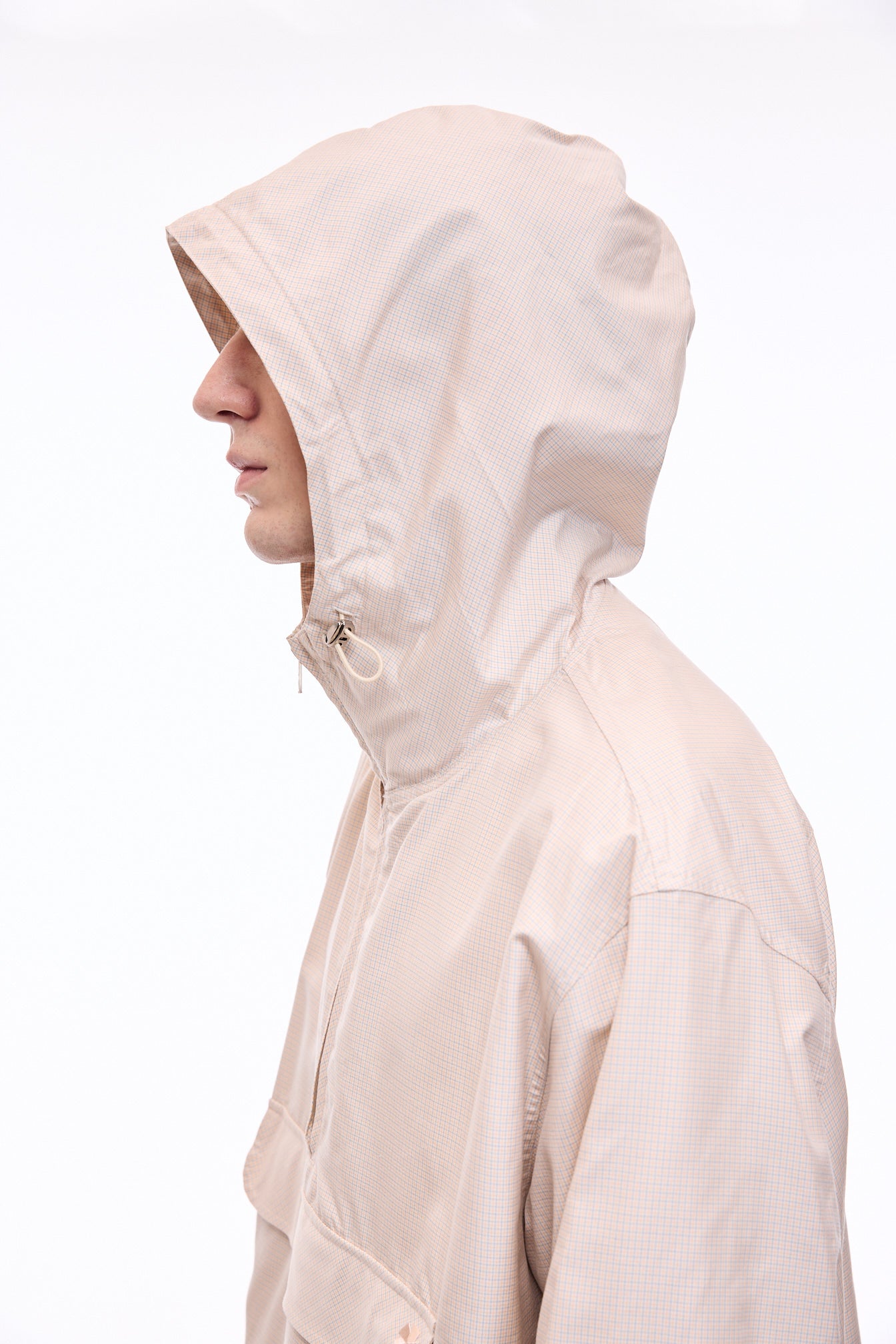 vowels | Silk Checkered Anorak
