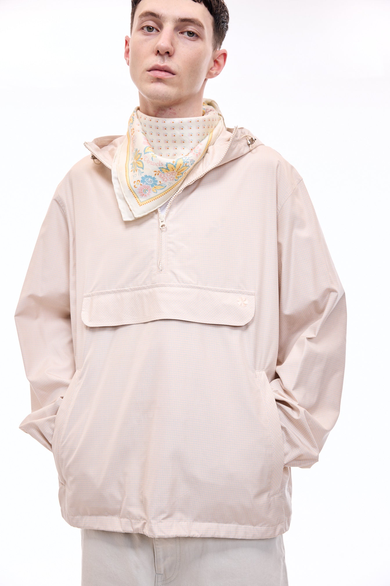 vowels | Silk Checkered Anorak