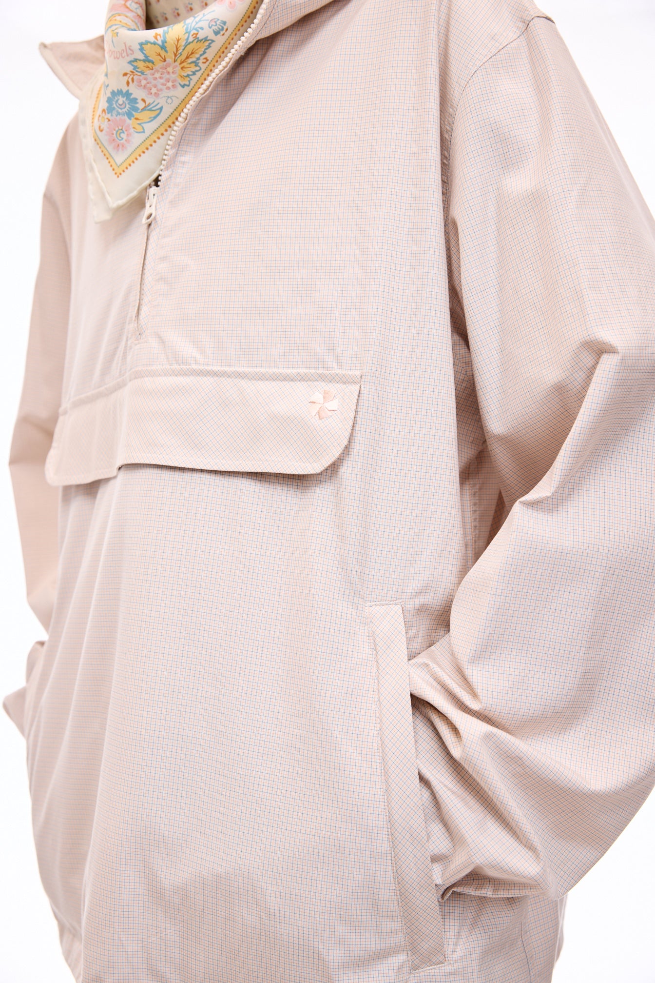 vowels | Silk Checkered Anorak