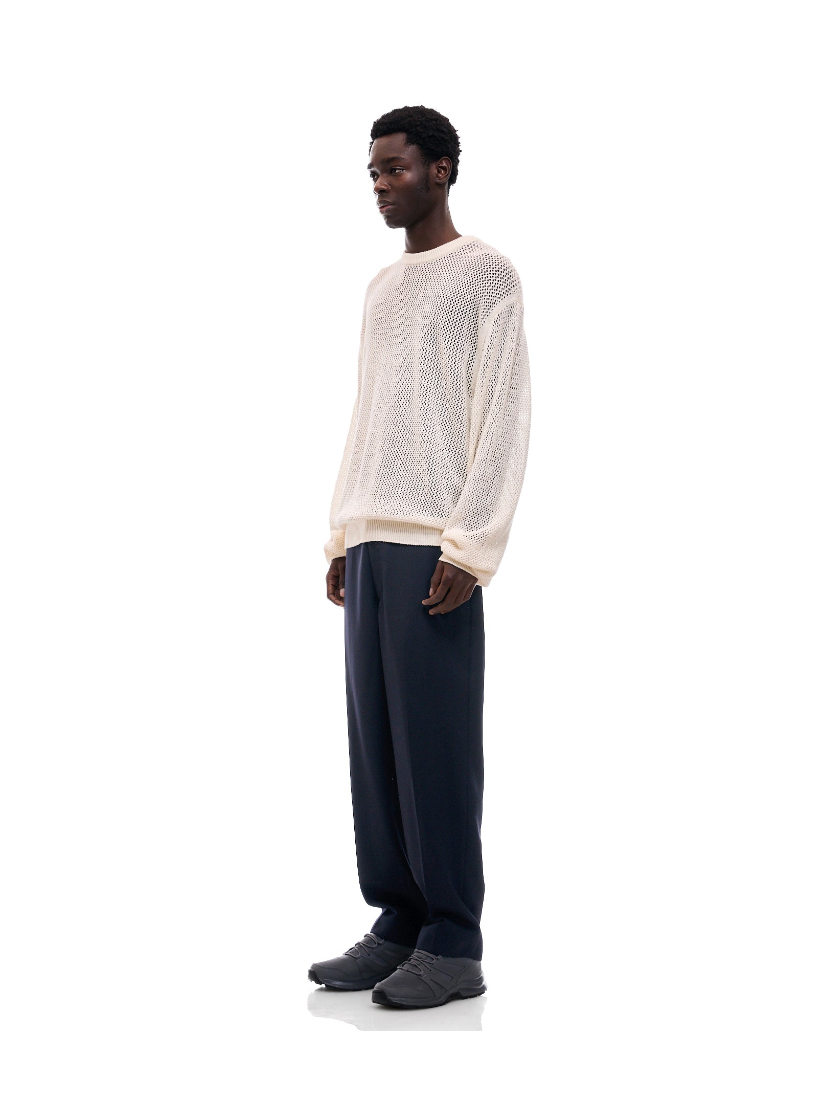 トップス unused 3G crew neck mesh knit UNUSED 3G crew neck mesh knit